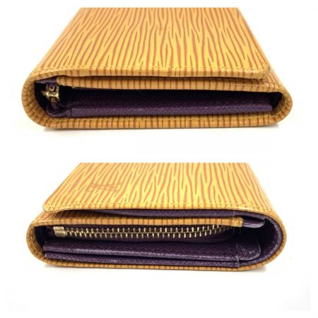  LOUIS VUITTON ルイヴィトン エピ ポルトフォイユ トレゾール  二つ折り財布 M63509 イエロー 現状渡し