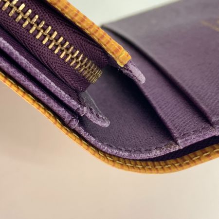  LOUIS VUITTON ルイヴィトン エピ ポルトフォイユ トレゾール  二つ折り財布 M63509 イエロー 現状渡し