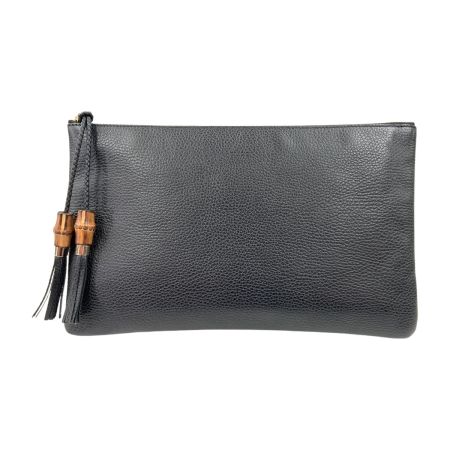  GUCCI グッチ バンブー タッセル クラッチバッグ セカンドバッグ  449653 ブラック