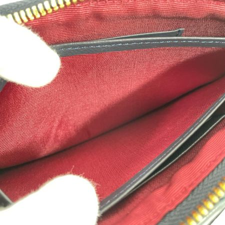 Semplice 長財布 パイソン ネイビー