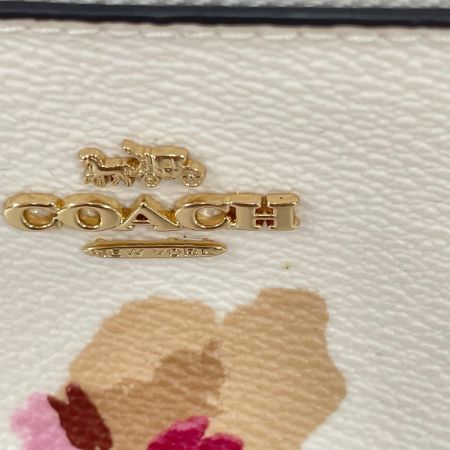 COACH コーチ コスメポーチ フローラル 花柄 プリント F65349 アイボリー