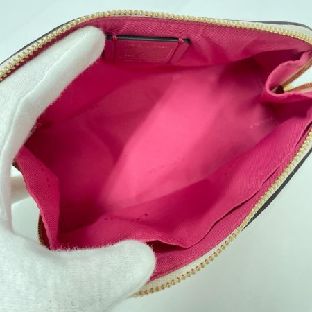 COACH コーチ コスメポーチ フローラル 花柄 プリント F65349 アイボリー