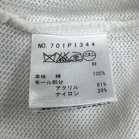  M・USPORTS ゴルフウエア レディース ハーフジップベスト サイズS 701P1344 ホワイト