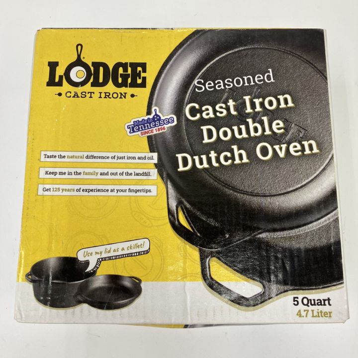 LODGE ダブルダッチオーブン 10 1/4インチ #L8DD3 未開封品 - 中古 LODGE ダブルダッチオーブン 10 1/4インチ #L8DD3 未開封品 - 中古