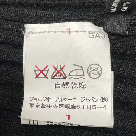  EMPORIO ARMANI エンポリオアルマーニ メンズ 半袖ニット ポロニットシャツ サイズ58 ブラック