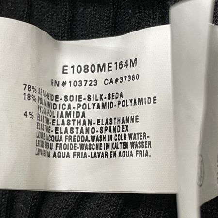  EMPORIO ARMANI エンポリオアルマーニ メンズ 半袖ニット ポロニットシャツ サイズ58 ブラック