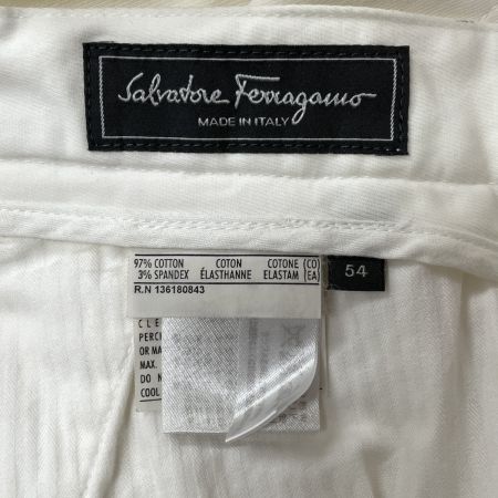  Salvatore Ferragamo サルヴァトーレフェラガモ メンズ スラックス サイズ54 ホワイト