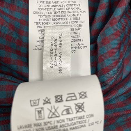  Salvatore Ferragamo サルヴァトーレフェラガモ メンズ シャツ チェック サイズXL ネイビー