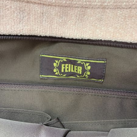  FEILER フェイラー 花柄  シュニール織 トートバッグ ピンク