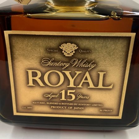 【北海道内限定発送】 ROYAL サントリーローヤル 15年 ゴールドラベル 750ml 43% ウィスキー ゴールド 未開栓