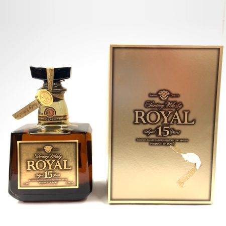 【北海道内限定発送】 ROYAL サントリーローヤル 15年 ゴールドラベル 750ml 43% ウィスキー ゴールド 未開栓