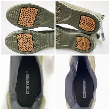  CONVERSE コンバース レディース レインブーツ ALL STAR LIGHT WR SL SIDEGORE HI サイズ23.5cm 31303671 オリーブ