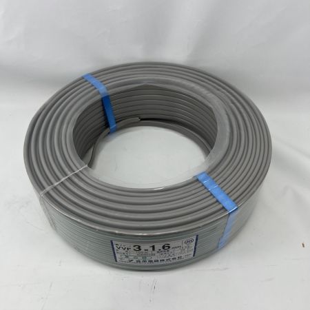  弥栄電線  電材 VVFケーブル 3芯 3× 1.6 100m 未開封品  2024年7月製造
