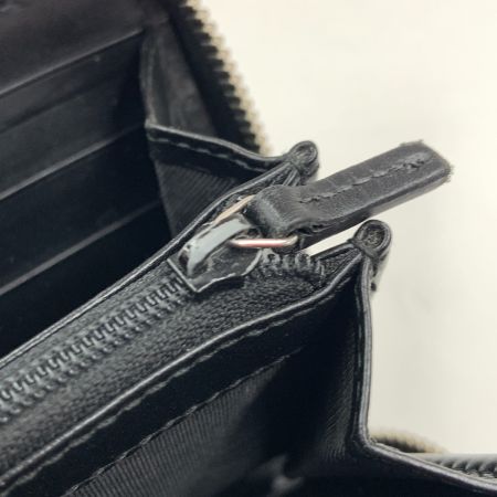  GUCCI グッチ シグネチャー レザー ジップアラウンドウォレット ラウンドファスナー 長財布 473928 525040 ブラック