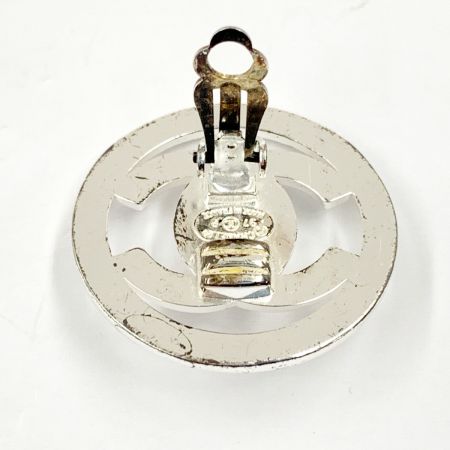  CHANEL シャネル イヤリング ターンロック ココマーク ラウンド 97P ヴィンテージアクセサリー シルバー ジャンク品 現状渡し