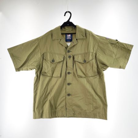  FREAK'S STORE フリークスストア メンズ ビッグ スリーブ ミリタリー シャツ サイズ1 RNFS004 オリーブ