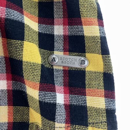  SCOTCH&SODA スコッチ アンド ソーダ メンズ ボタンダウンシャツ チェック サイズM 150487 81403 49 D イエロー