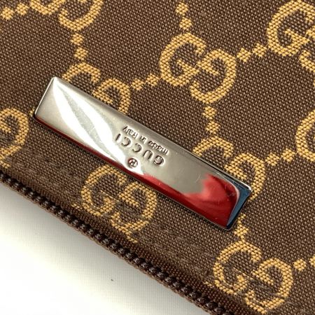  GUCCI グッチ GGキャンバス アクセサリーポーチ ハンドバッグ 039・1103 ブラウン