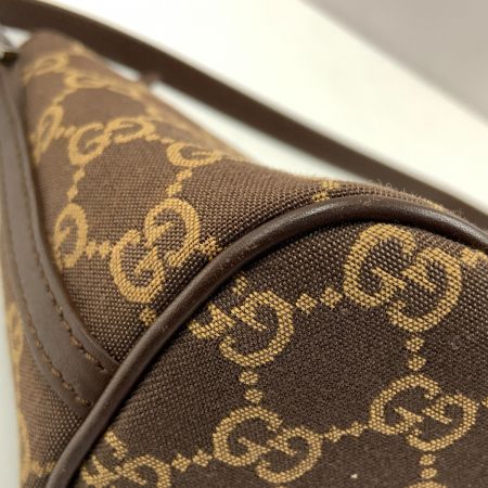  GUCCI グッチ GGキャンバス アクセサリーポーチ ハンドバッグ 039・1103 ブラウン