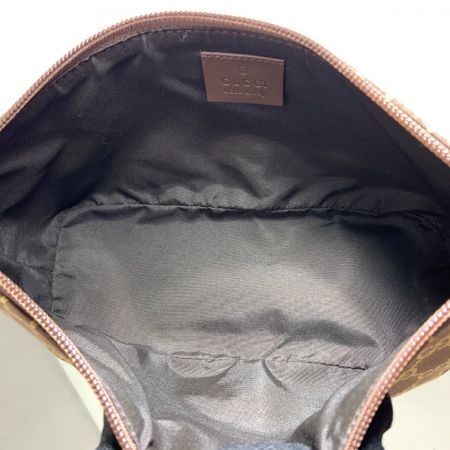  GUCCI グッチ GGキャンバス アクセサリーポーチ ハンドバッグ 039・1103 ブラウン