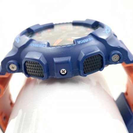  CASIO カシオ G-SHOCK ジーショック アナログデジタル クォーツ 腕時計 GA-100L ブルー x オレンジ