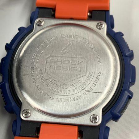  CASIO カシオ G-SHOCK ジーショック アナログデジタル クォーツ 腕時計 GA-100L ブルー x オレンジ