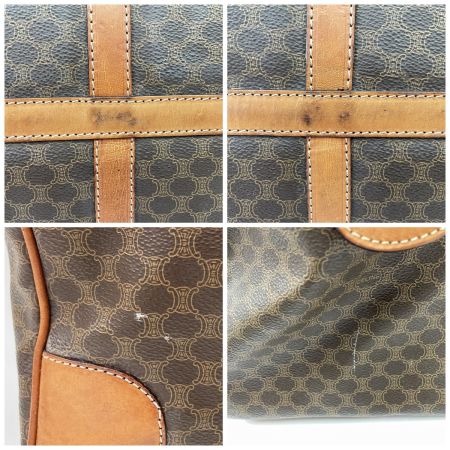  CELINE セリーヌ ボストンバッグ JMB12 マカダム柄 ブラウン