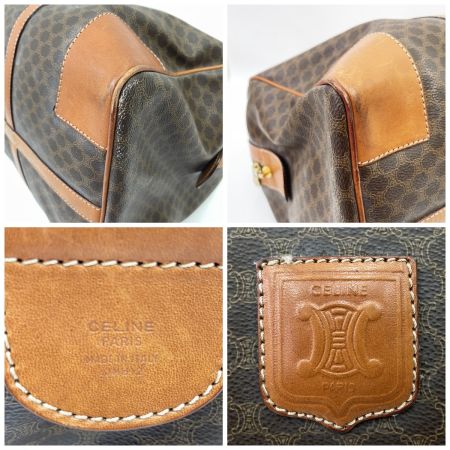  CELINE セリーヌ ボストンバッグ JMB12 マカダム柄 ブラウン