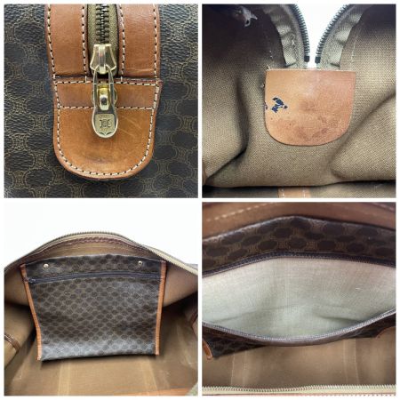  CELINE セリーヌ ボストンバッグ JMB12 マカダム柄 ブラウン