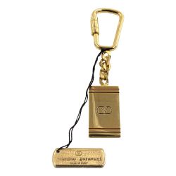 〇〇 VALENTINO  プレート キーホルダー ゴールド Cランク