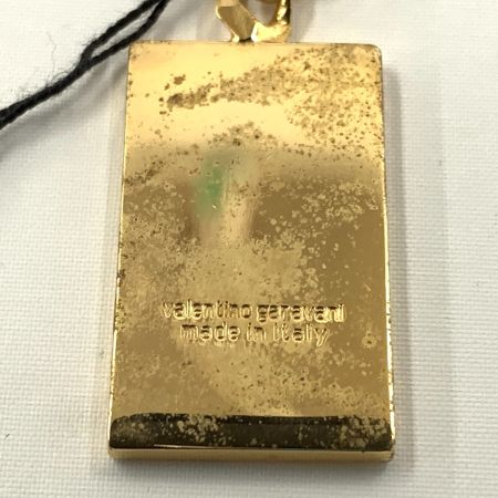  VALENTINO  プレート キーホルダー ゴールド