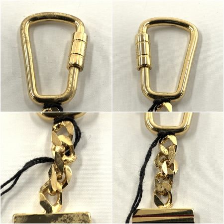  VALENTINO  プレート キーホルダー ゴールド