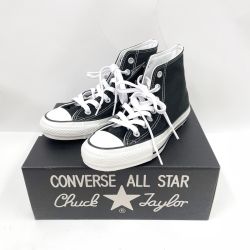〇〇 CONVERSE コンバース レディース スニーカー ALL STAR 100 COLORS HI サイズ23.5cm 1CK561 ブラック Sランク