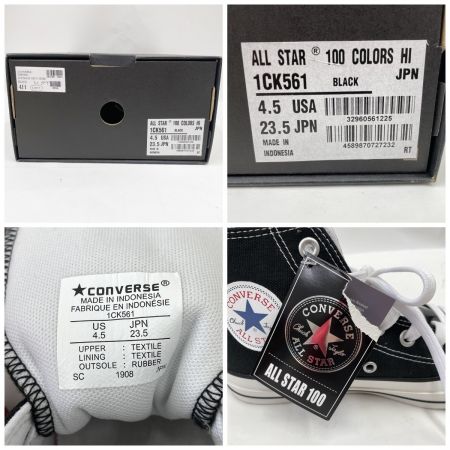  CONVERSE コンバース レディース スニーカー ALL STAR 100 COLORS HI サイズ23.5cm 1CK561 ブラック