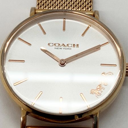  COACH コーチ クォーツ 腕時計 CA.120.7.34.1599 ゴールド x ホワイト