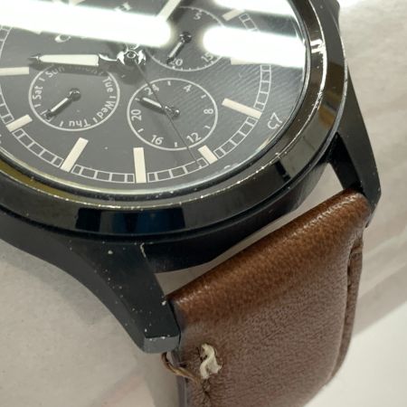  COACH コーチ メンズ クォーツ 腕時計 CA.94.2.95.1195 ブラック x ブラウン