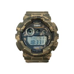 〇〇 CASIO カシオ Gショック カモフラージュ クォーツ 時計 GD-120 グリーン Bランク