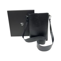 〇〇 UNIQLO ユニクロ レザーショルダーバッグ UNIQLO × JIL SANDER ブラック Sランク