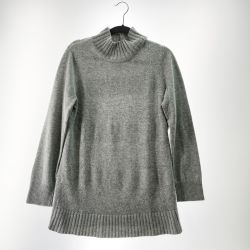 〇〇 Leilian レリアン レディース セーター スパンコール サイズ11 ライトグレー Aランク