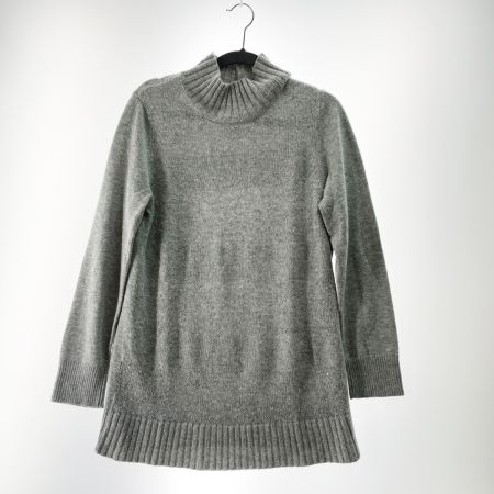  Leilian レリアン レディース セーター スパンコール サイズ11 ライトグレー