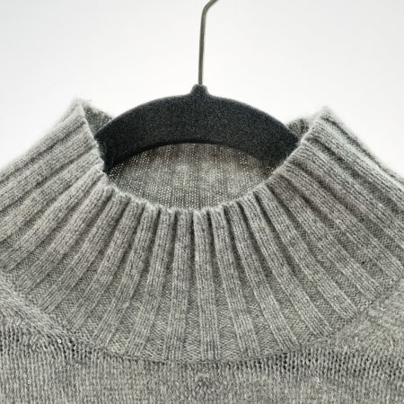  Leilian レリアン レディース セーター スパンコール サイズ11 ライトグレー