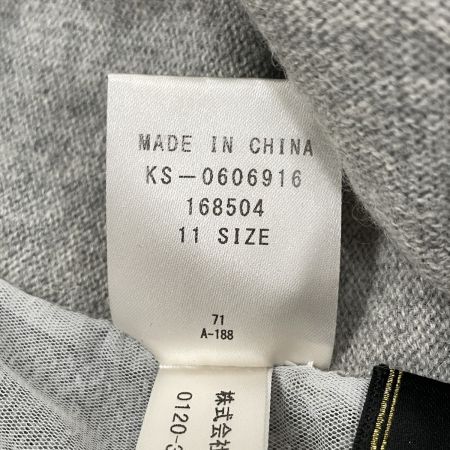  Leilian レリアン レディース セーター スパンコール サイズ11 ライトグレー