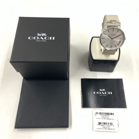  COACH コーチ ラウンドフェイス レディース クォーツ 腕時計 CA.120.7.14.1596