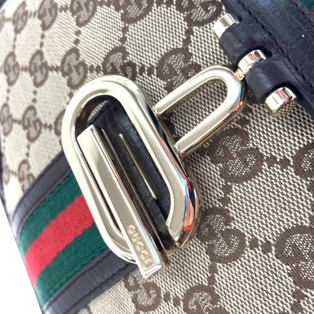  GUCCI グッチ GGキャンバス シェリーライン ワンショルダーバッグ 130779 ベージュ