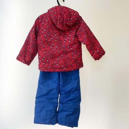  Columbia コロンビア キッズ スキーウエア 上下セット サイズXXS レッド×ブルー