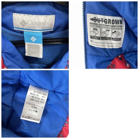  Columbia コロンビア キッズ スキーウエア 上下セット サイズXXS レッド×ブルー
