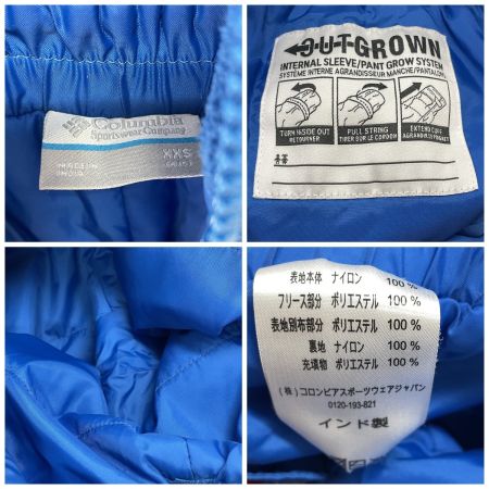  Columbia コロンビア キッズ スキーウエア 上下セット サイズXXS レッド×ブルー