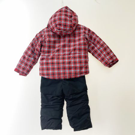  Columbia コロンビア キッズ スキーウェア 上下セット サイズ3T (TODDLER) レッド×ブラック