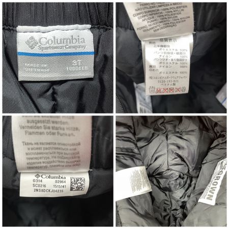  Columbia コロンビア キッズ スキーウェア 上下セット サイズ3T (TODDLER) レッド×ブラック