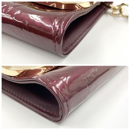  LOUIS VUITTON ルイヴィトン モノグラム ヴェルニ ロスモアPM ルージュフォーヴィスト ショルダーバッグ M91547 ワインレッド
